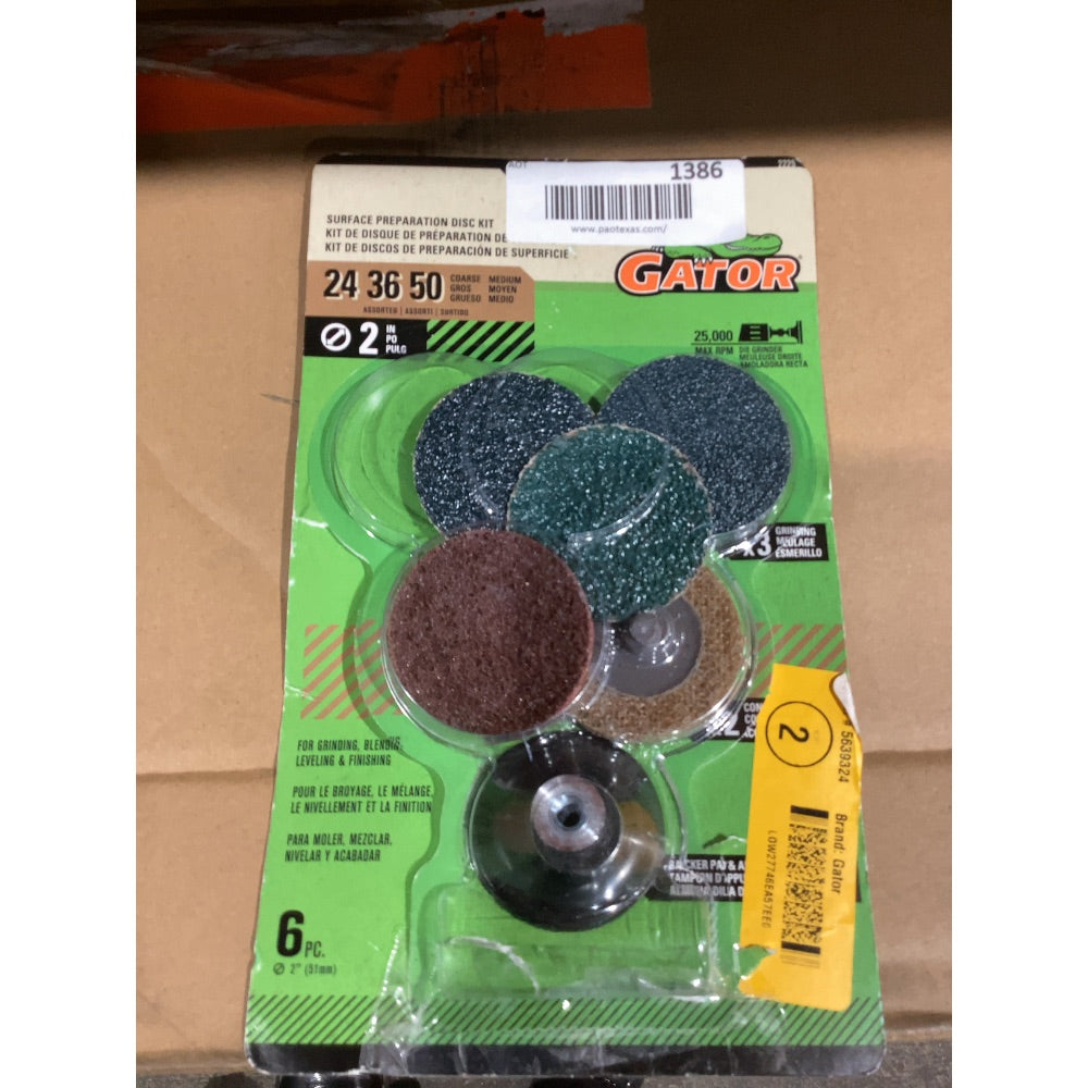 Lot # 1386 Ali Industries Hook-and-loop Discs $15.61
