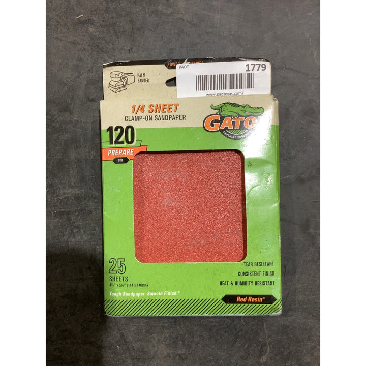 Lot # 1779 Rust-Oleum Gator Sanding Sheets $11.00