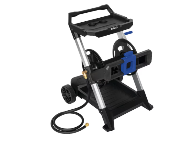 Lot # 1949 Kobalt Aluminum 200-ft Cart Hose Reel $119