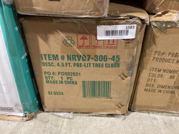 Lot # 1583 4.5 Ft. North Valley Blue Spruce Artificial Christmas Tree with Clear Lights