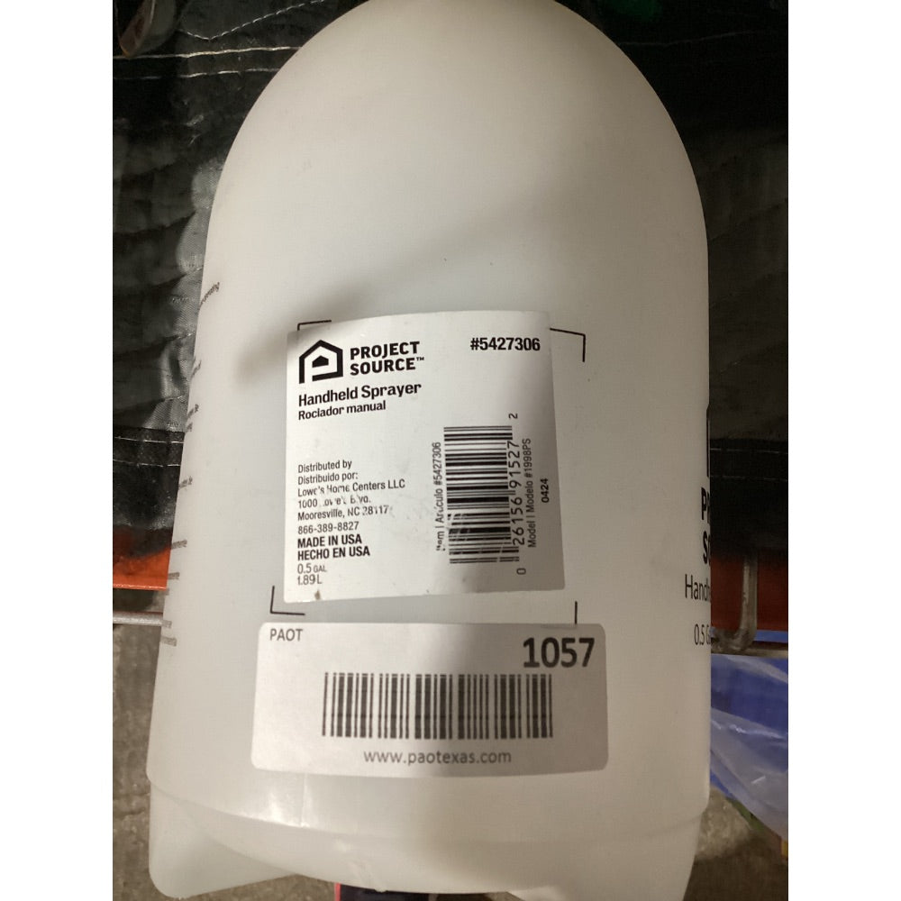 Lot # 1057 PROJECT SOURCE Handheld Sprayer $7.98