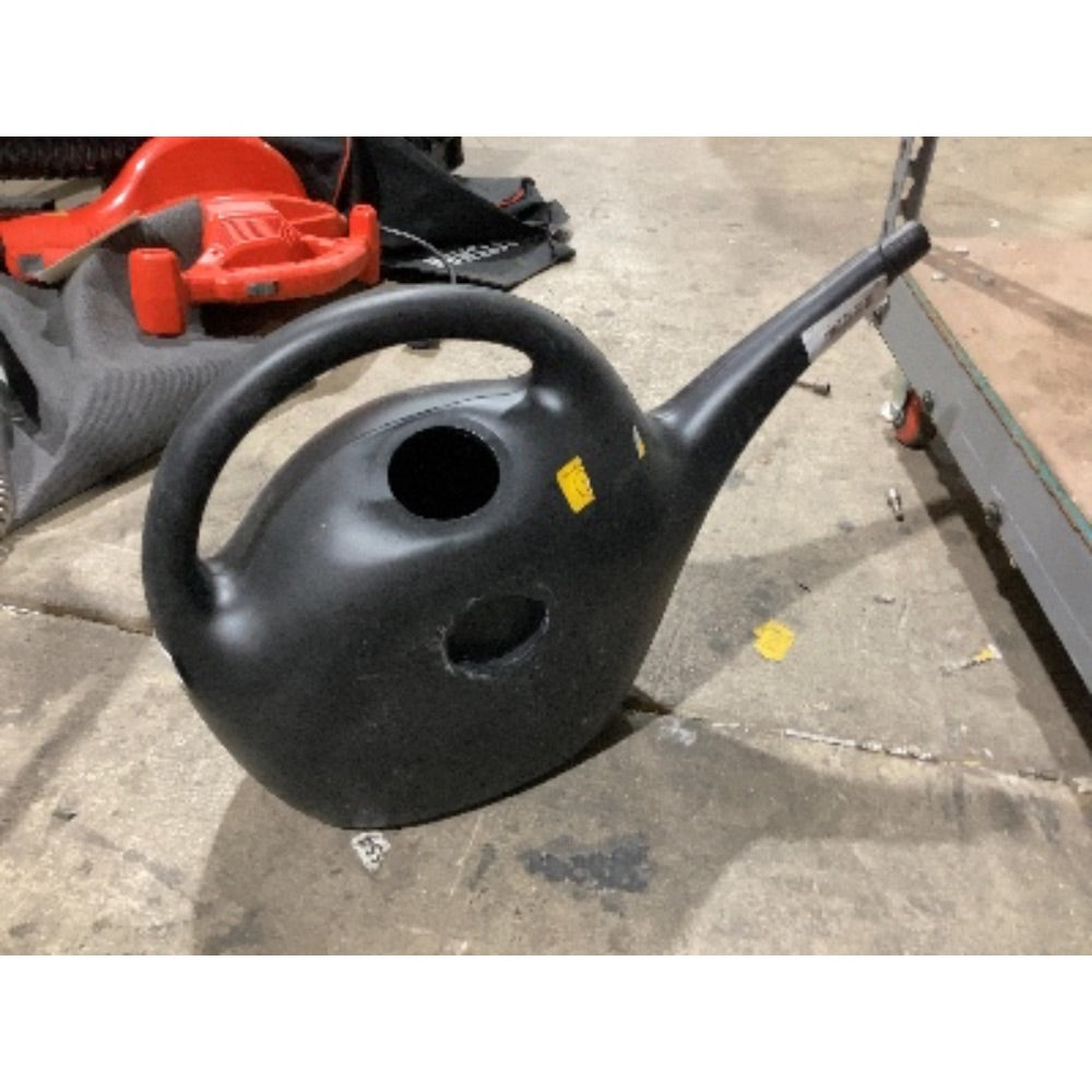Lot # 482 Home  Garden Used Black Plastic Watering Can $15