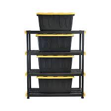 Lot # 2059 Black/Yellow 3 Tier Shelving Unit $149