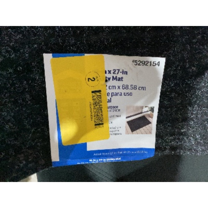 Lot # 679 Apache Mills Black Utility Mat 5292154 - $19