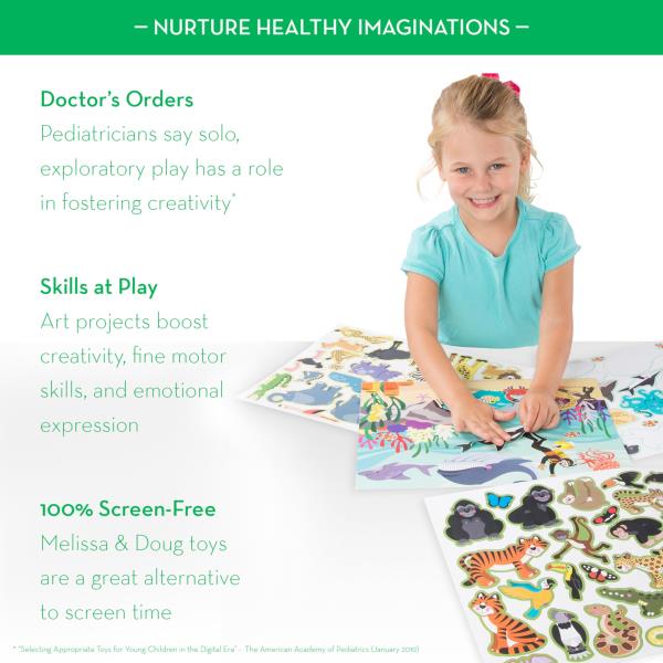 Lot # 956 Melissa & Doug Reusable Sticker Pad: Habitats - 150+ Reusable Stickers - FSC Certified