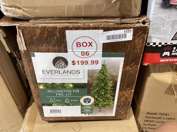 Lot # 1521 Everlands 7.5-ft. Killington LED Artificial Christmas Tree, Multicolor
