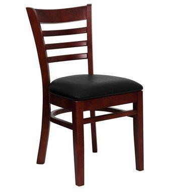 Lot # 2168 Mahogany Ladder Back Restaurant Chair $75