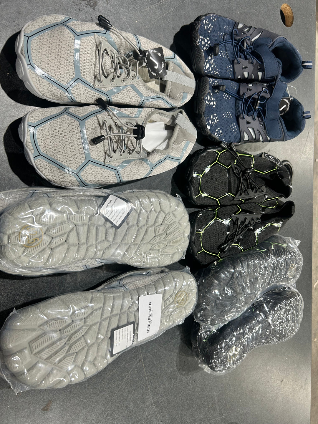 7 Pack WOTEE Men's Water Shoes Assorted Sizes Mixed Lot (new)