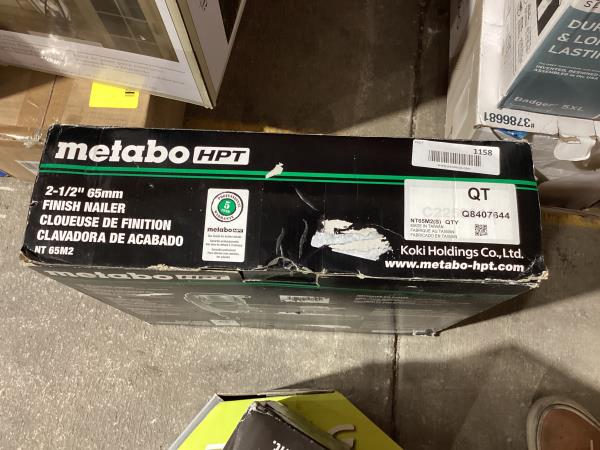 Lot # 1158 Metabo HPT 2-1/2 In. 16 Gauge Finish Nailer $169