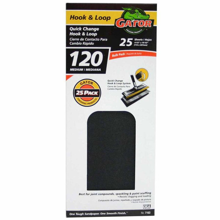 Lot # 1354 Gator 120 Grit Drywall Sanding Sheets 25pk $25.52