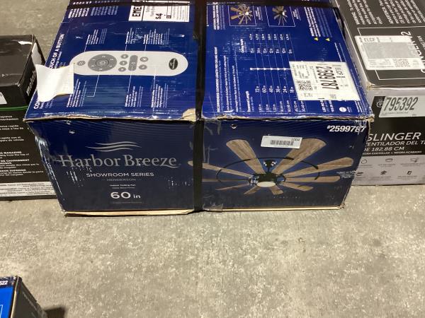 Lot # 1004 Harbor Breeze 60-in LED Indoor Ceiling Fan $299