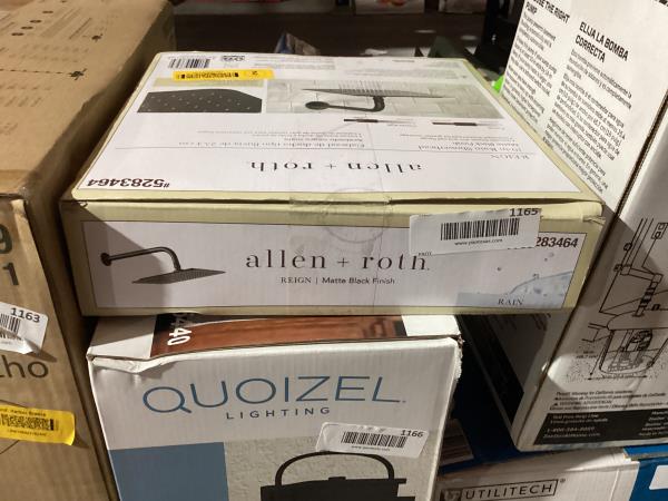 Lot # 1165 Allen+Roth Matte Black Shower Head $65