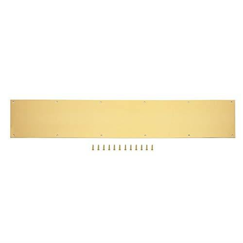 Lot # 502 Gatehouse Brass-Plated Entry Door Kick Plate $26