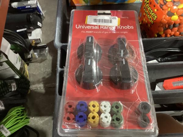 Lot # 1105 Universal Range Knob Kit 4-pk $14