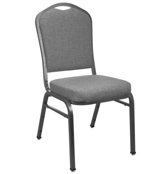 Lot # 2268 EMMA+OLIVER Charcoal Crown Back Banquet Chair $130