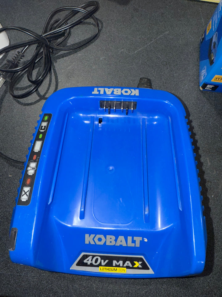 Cargador de batería inalámbrico estándar de iones de litio Kobalt KRC 60-06 de 40 voltios para equipos eléctricos (NUEVO)