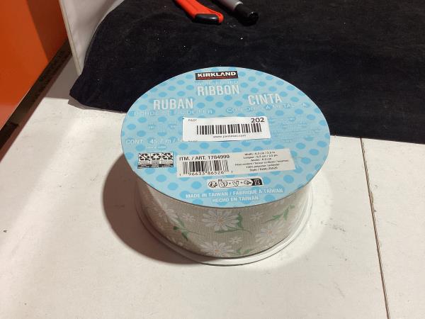 Lot # 202 Kirkland Wire-Edged Ribbon 2.5"