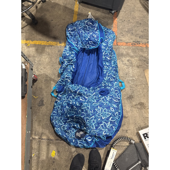 Lot # 464 Aqua Floral Baby Carrier $70