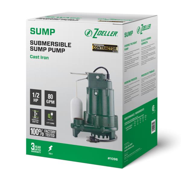 Lot # 242 Zoeller Pro Cast Iron Sump Pump $347