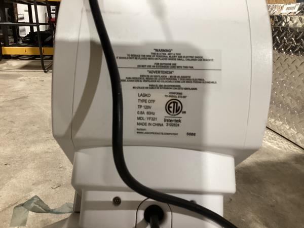 Lot # 2204 Lasko Misto YF321 Tower Fan $110