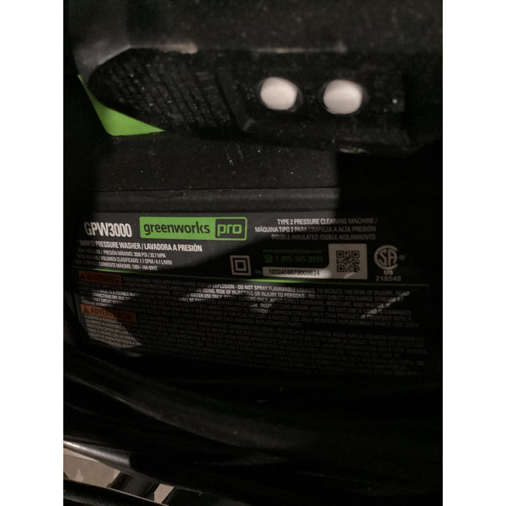 Lot # 2488 Greenworks Pressure Washer $150