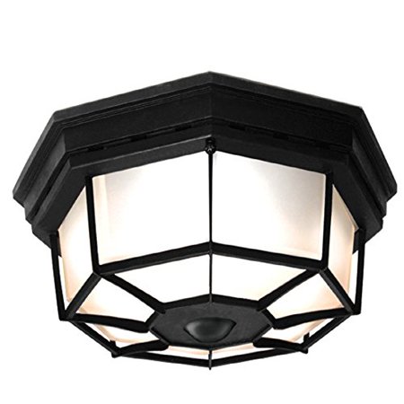 Lot # 100 119"W Black Motion Activated Flush-Mount Light$80