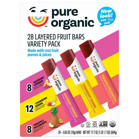 Lot # 1121 Pure Organic Fruit Bars Variety Pk $16.00