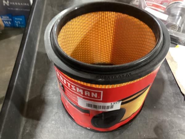 Lot # 1357 CRAFTSMAN Shop Vac Filter Reusable $18.98