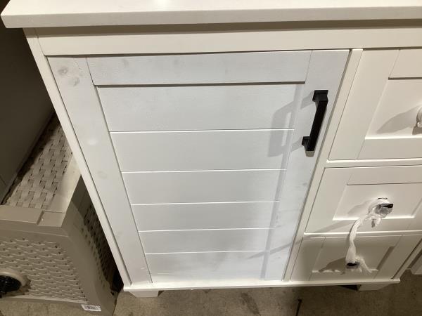 Lot # 2222 allen+roth 30in White Sink Bathroom Vanity $499