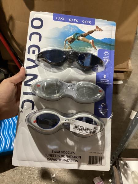 Lot # 491 Oceanic One Size Fits Most Swim Goggles $30