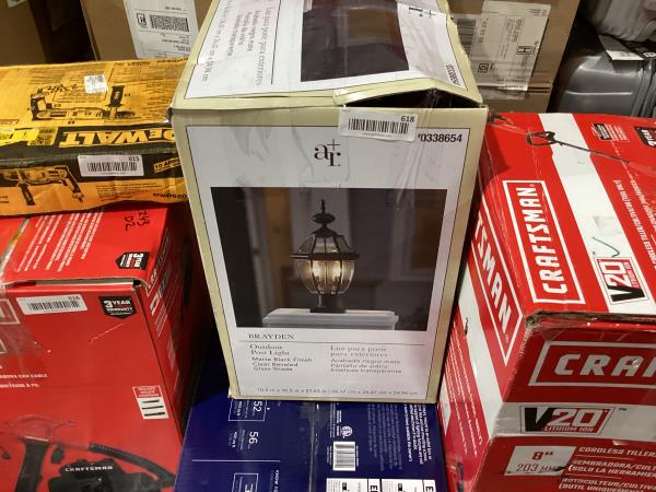 Lot # 618 Portfolio Outdoor Post Lantern Black Light $42