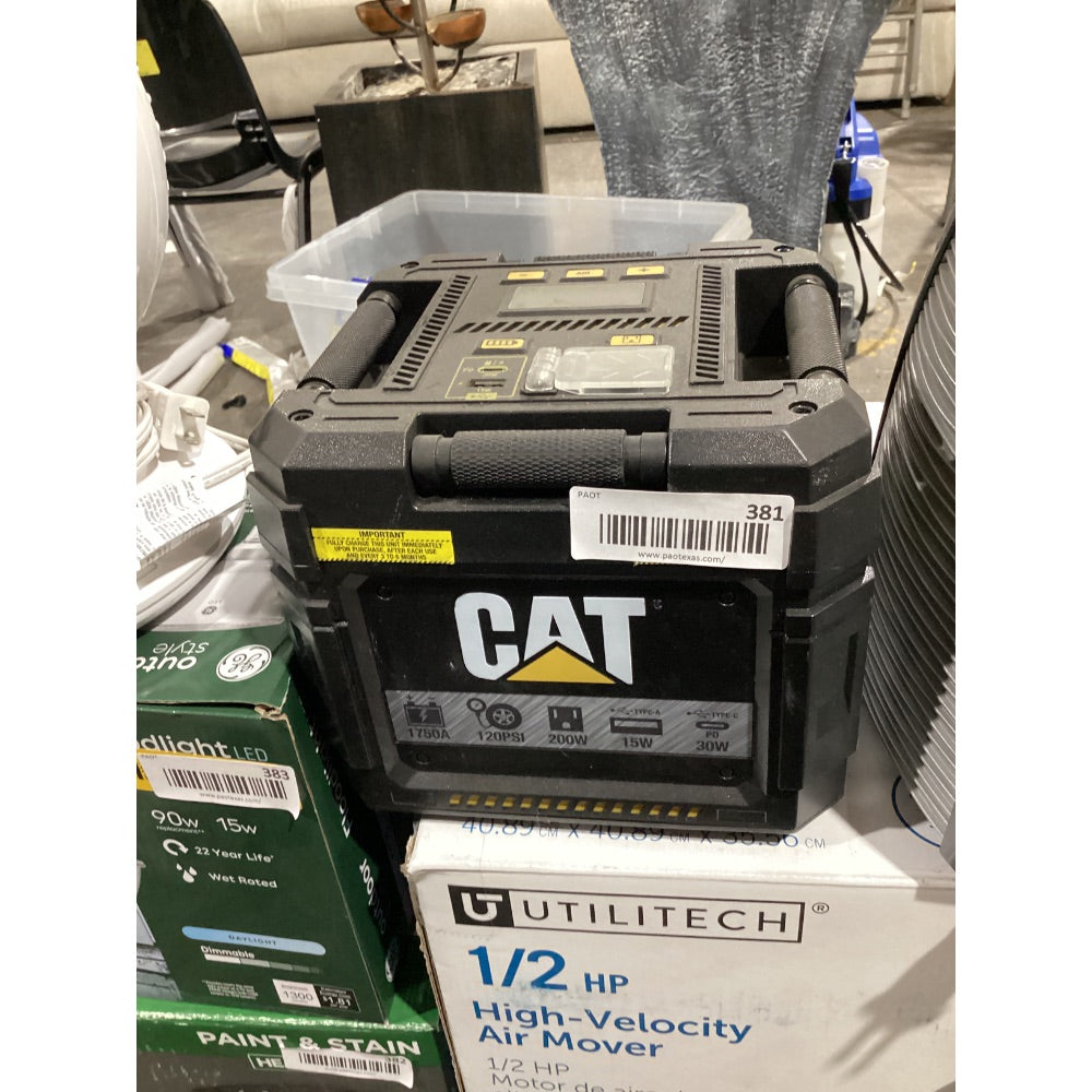 Lot # 381 CAT 1750A Lithium Power Station $123