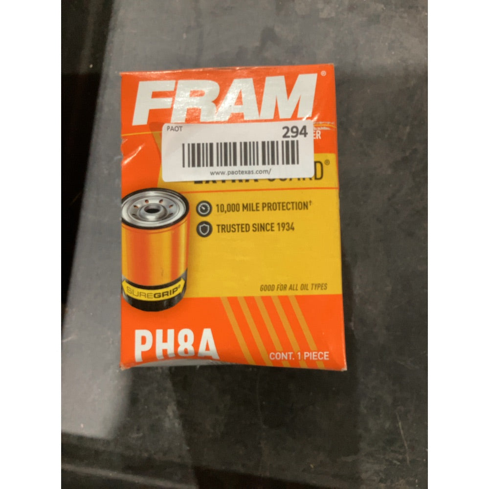 Lot # 294 Fram REPLACEMENT ENGINE OIL FILTER $4.56