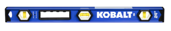 Lot # 345 Kobalt Aluminum 24-in 3 Vial I-beam level