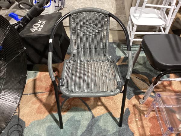 Lot # 2093 Flash Furniture Lila Gray Stack Chair $128