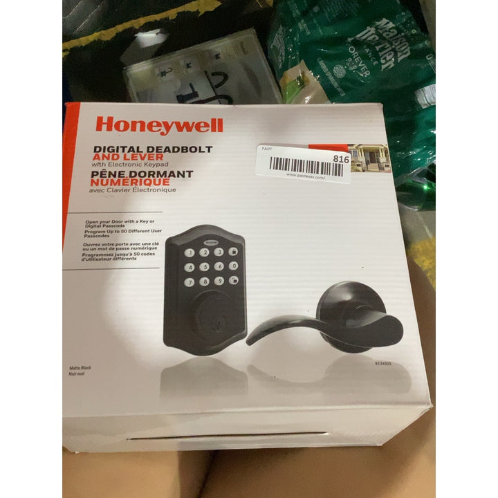 Lot # 816 Honeywell Keypad Electronic Deadbolt $179