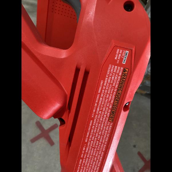 Lot # 1285 CRAFTSMAN CMGT215 20V MAX String Trimmer $100.00