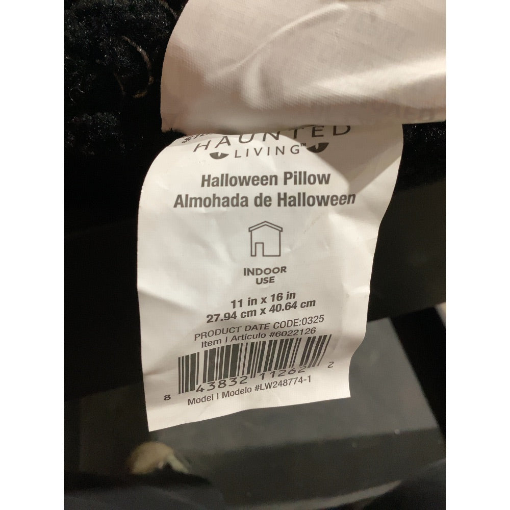 Lot # 1149 Haunted Living 1.5-ft Black Cat Pillow $20