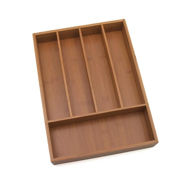 Lot # 169 Lipper International Bamboo Wood Flatware Organizer