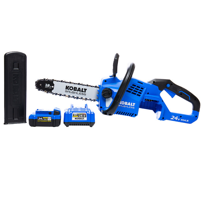 Lot # 1154 Kobalt 24V Lithium ion Cordless Chainsaw $189
