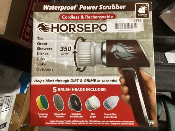 Lot # 1376 Ruby Horsepower as Seen on TV Power Scrubber $41
