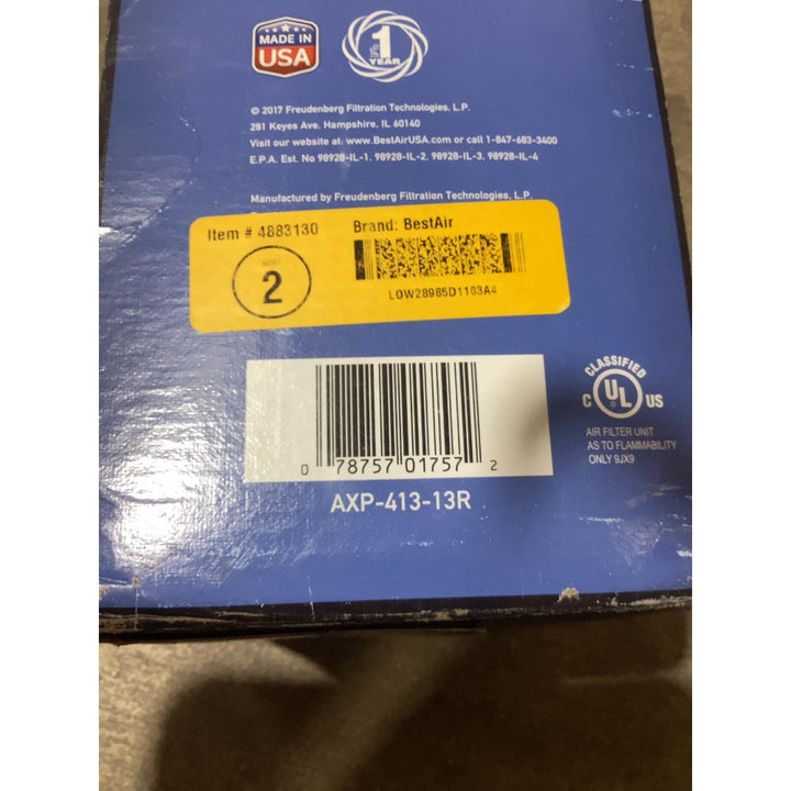 Lot # 1767 RPS PRODUCTS INC Furnace Filter $73.24