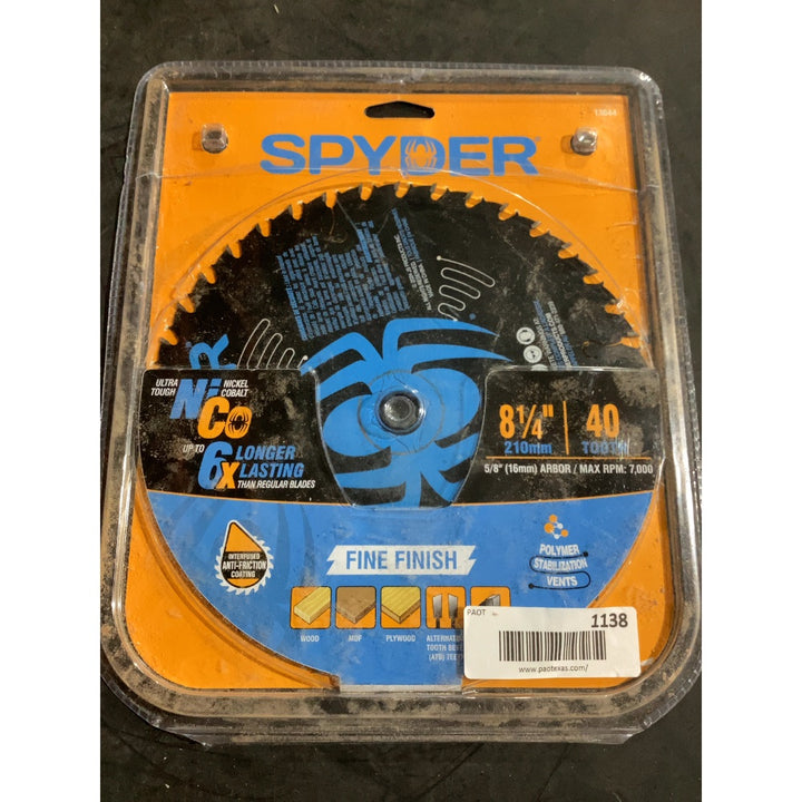 Lot # 1138 Spyder Saw Blade $55