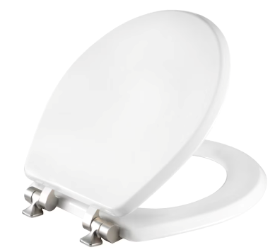 Lot # 1972 Mayfair Benton White Round Toilet Seat $40