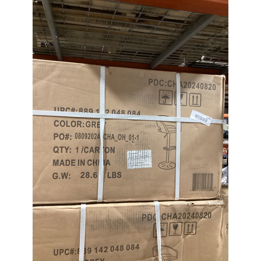 Lot # 1435 Flash Furniture Contemporary Barstool Gray $124