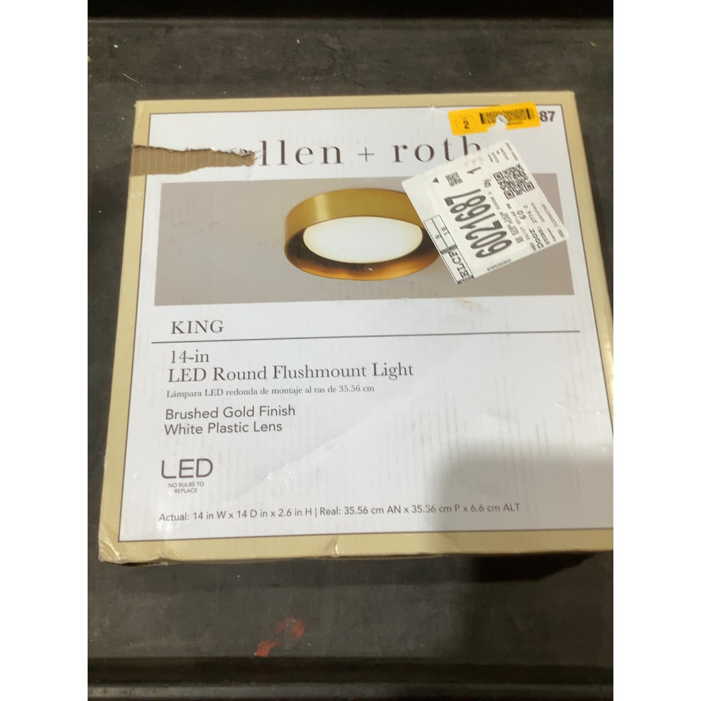 Lot # 1592 LED flushmount light