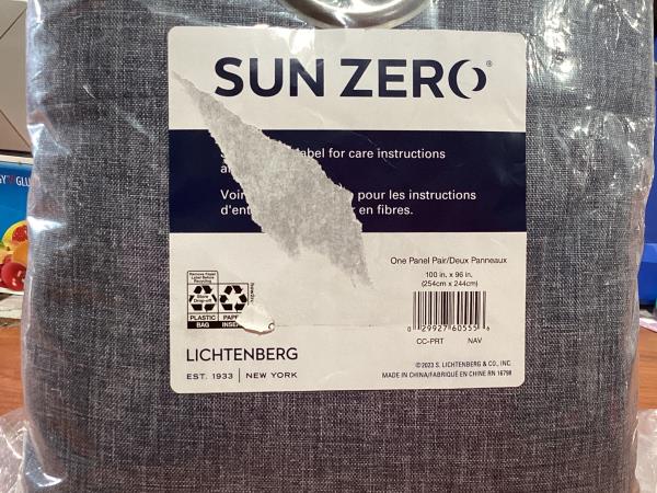 Lot # 474 Sun Zero Curtains $35