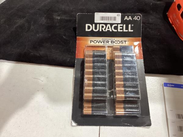 Lot # 65 Duracell Power Boost Coppertop AA Batteries $32