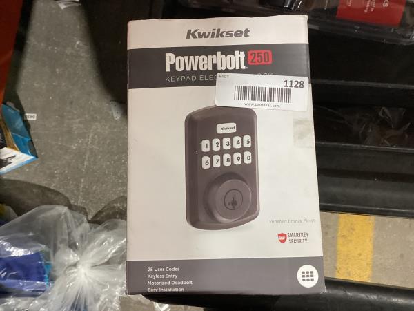 Lot # 1128 Kwikset 11P SMT Power Keyless Entry Deadbolt $85