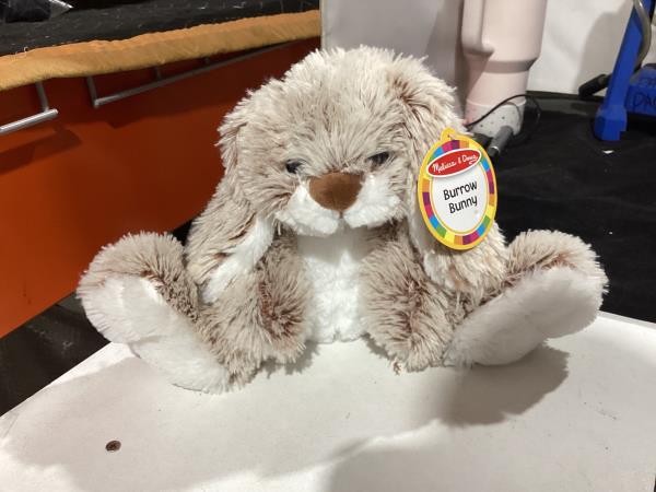 Lot # 374 Melissa & Doug Burrow Bunny Rabbit Stuffed Animal